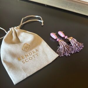 Kendra Scott Rose Gold Tassel Earrings